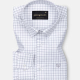 Celia Silver Check Cotton Shirt