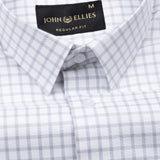 Celia Silver Check Cotton Shirt
