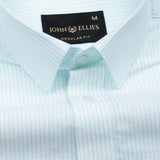 Maren Cyan Stripe Linen Shirt
