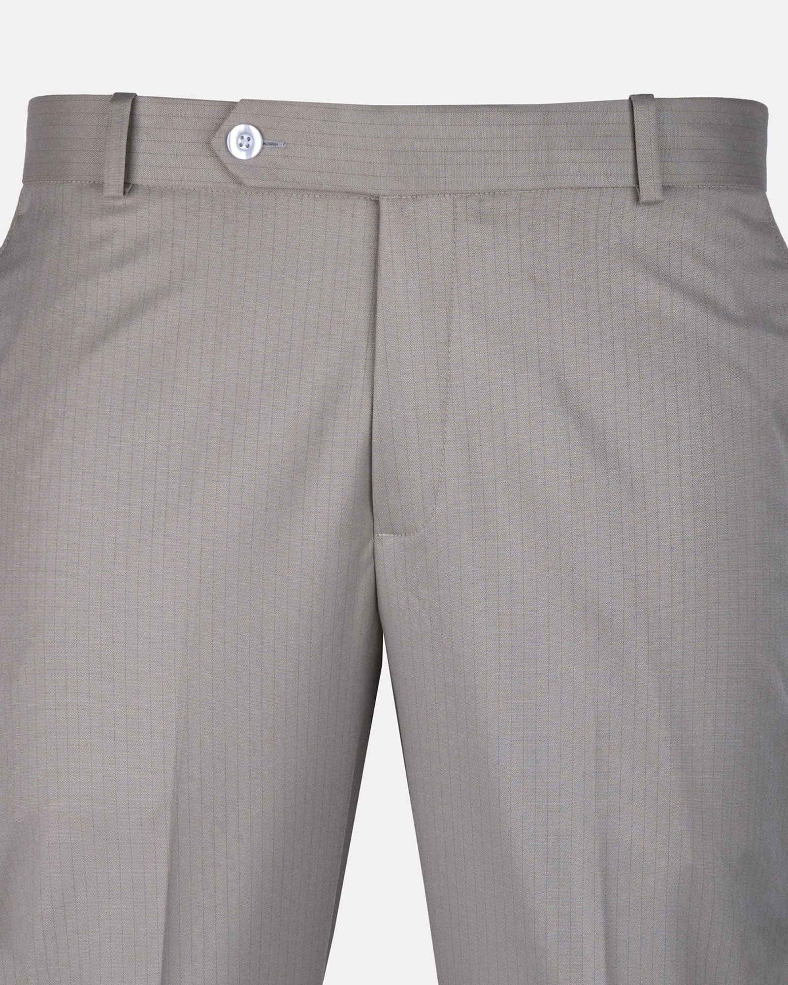 Beans Platinum Stripe Formal Cotton Pant - John Ellies