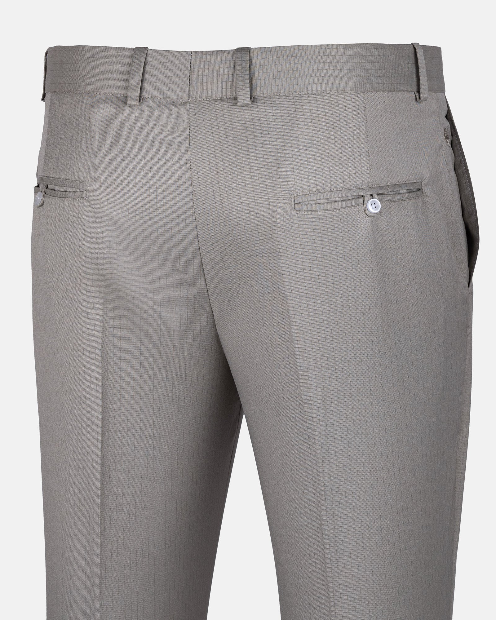 Beans Platinum Stripe Formal Cotton Pant - John Ellies