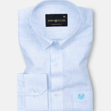 Maren Blue Stripe Linen Shirt