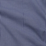 Oberon Navy Blue Check Button Down Oxford Cotton Shirt