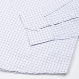 Oberon White Check Button Down Cotton Shirt