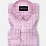 Maren Pink Check Cotton Shirt