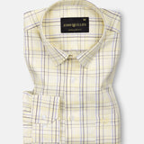 Maren Yellow Check Cotton Shirt