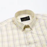 Maren Yellow Check Cotton Shirt