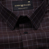 Maren Brown Check Cotton Shirt