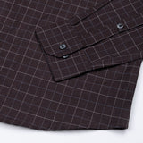 Maren Brown Check Cotton Shirt