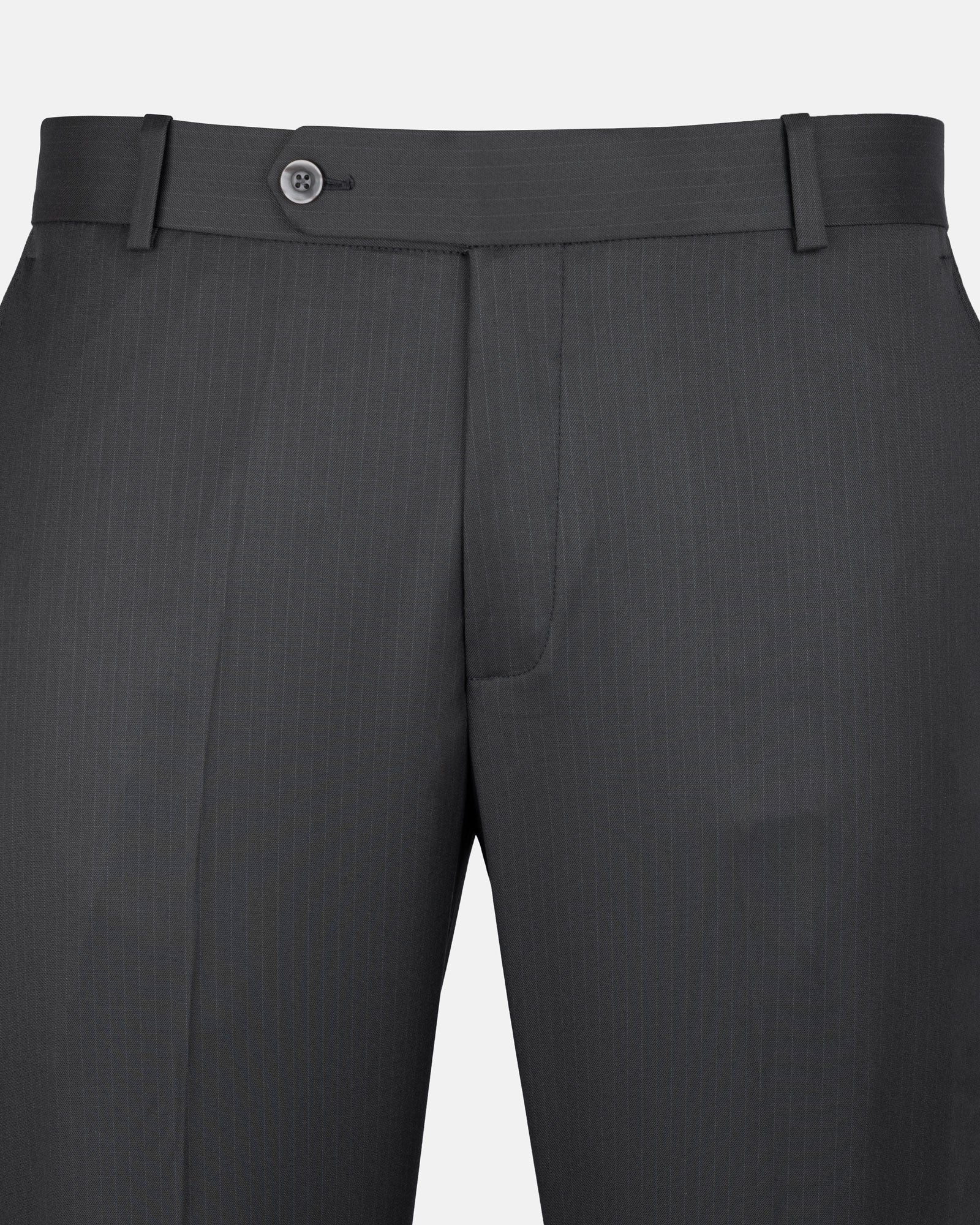 Beans Dim Grey Stripe Formal Cotton Pant - John Ellies