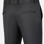 Beans Dim Grey Stripe Formal Cotton Pant - John Ellies