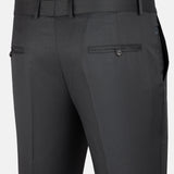 Beans Dim Grey Stripe Formal Cotton Pant - John Ellies