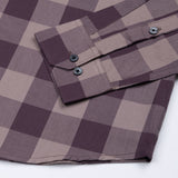 Maren Wine Check Cotton Shirt