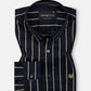 Esme Navy Blue Stripe Cotton Shirt - John Ellies