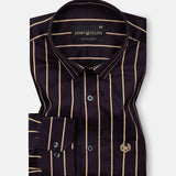 Esme Purple Stripe Cotton Shirt