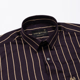 Esme Purple Stripe Cotton Shirt