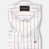 Esme White Stripe Cotton Shirt