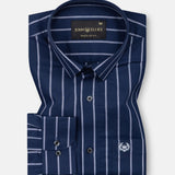 Esme Blue Stripe Cotton Shirt