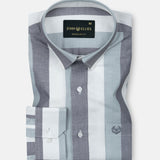 Maren Green Stripe Oxford Cotton Shirt