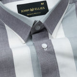 Maren Green Stripe Oxford Cotton Shirt