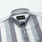 Maren Green Stripe Oxford Cotton Shirt