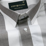 Maren Brown Stripe Oxford Cotton Shirt