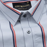 Maren Grey Stripe Cotton Shirt