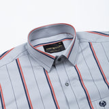 Maren Grey Stripe Cotton Shirt