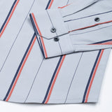 Maren Grey Stripe Cotton Shirt