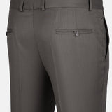 Beans Olive Grey Stripe Formal Cotton Pant - John Ellies