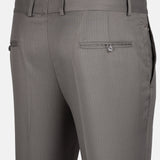 Beans Olive Grey Stripe Formal Cotton Pant