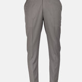 Beans Olive Grey Stripe Formal Cotton Pant