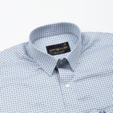 Iearus Blue Cotton Printed Shirt