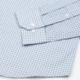 Iearus Blue Cotton Printed Shirt