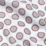 Iearus Brown Cotton Printed Shirt