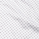 Iearus White With Black Dots Cotton Printed Shirt