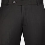 Beans Onyx Grey Stripe Formal Cotton Pant - John Ellies