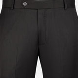 Beans Onyx Grey Stripe Formal Cotton Pant - John Ellies
