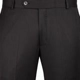 Beans Onyx Grey Stripe Formal Cotton Pant