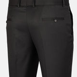 Beans Onyx Grey Stripe Formal Cotton Pant - John Ellies