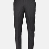 Beans Onyx Grey Stripe Formal Cotton Pant - John Ellies
