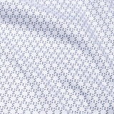Iearus White With Blue Triangle Cotton Printed Shirt