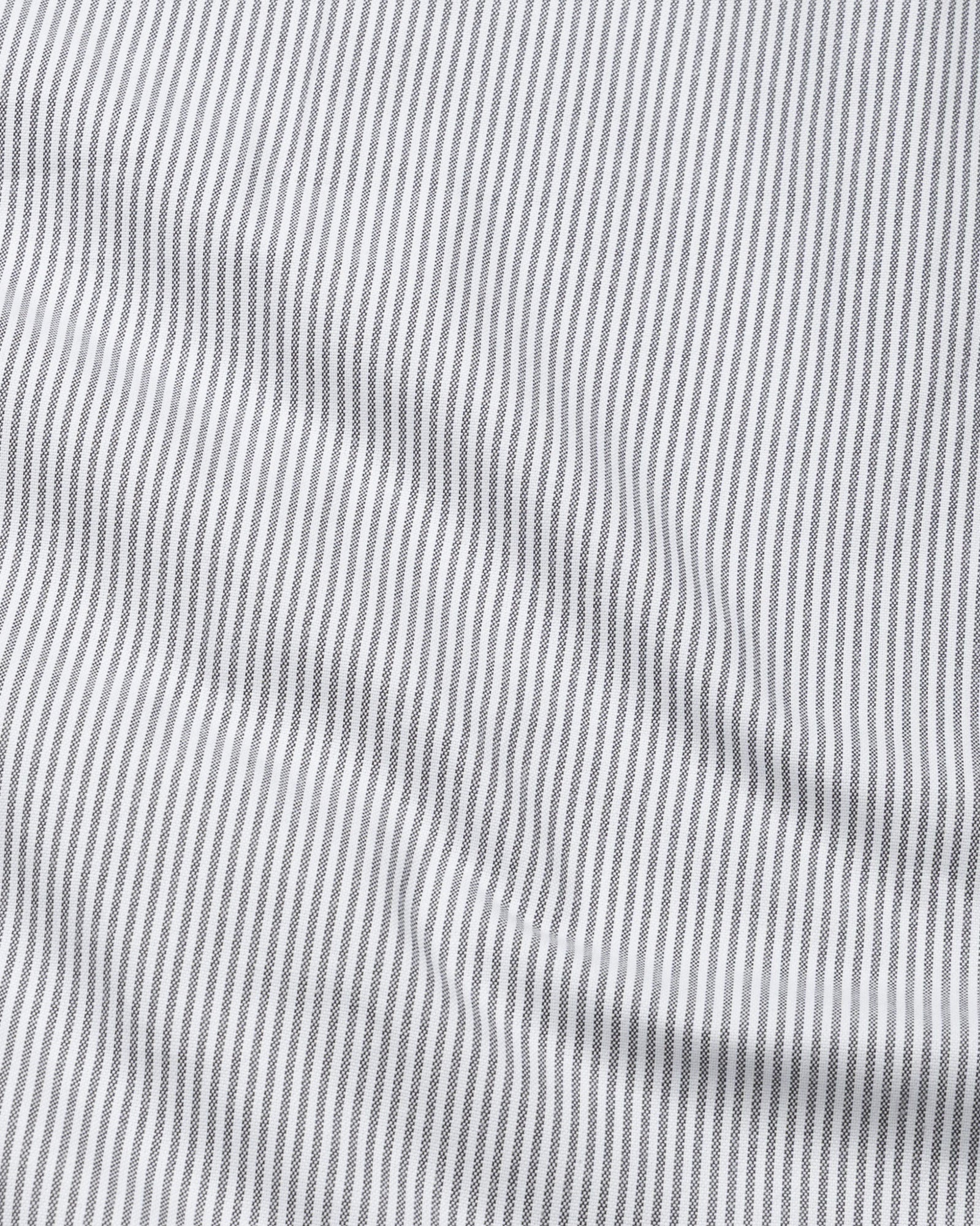 Serac Black Stripe Button Down Cotton Shirt - John Ellies