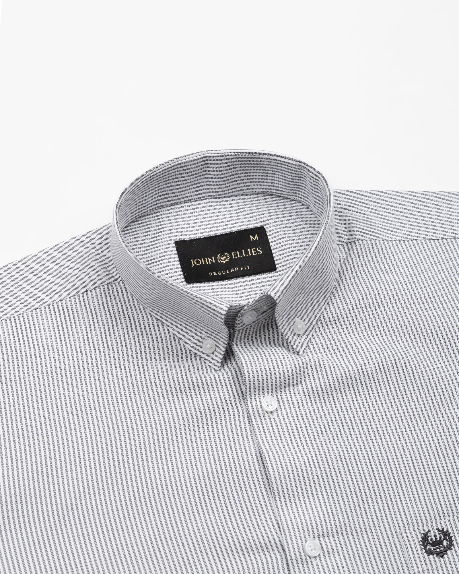 Serac Black Stripe Button Down Cotton Shirt - John Ellies