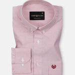 Serac Red Stripe Button Down Cotton Shirt - John Ellies