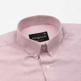 Serac Red Stripe Button Down Cotton Shirt - John Ellies