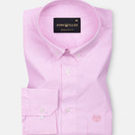 Serac Pink Stripe Button Down Cotton Shirt - John Ellies