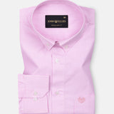 Serac Pink Stripe Button Down Cotton Shirt - John Ellies