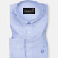 Serac Blue Stripe Button Down Cotton Shirt - John Ellies