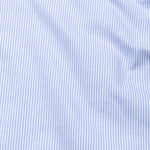 Serac Blue Stripe Button Down Cotton Shirt - John Ellies